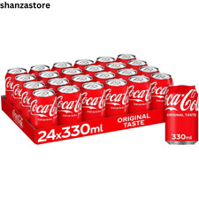 Coca-Cola Coke Original Taste Cola Red Cans 330ml Pack Of 24, 48 or 72 Cans