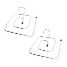  2 Pcs Floor-standing Washbasin Rack Display Clothing with Shelves