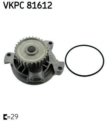 Water pump engine cooling - water,