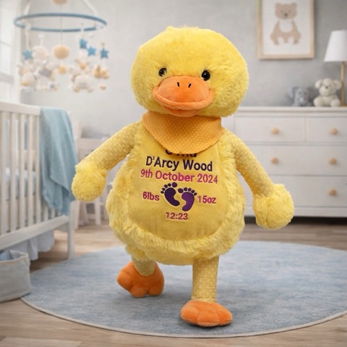 Personalised duck embroidered - personalised,