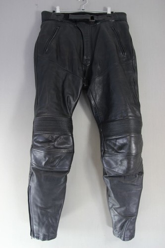 Richa black leather biker - black,