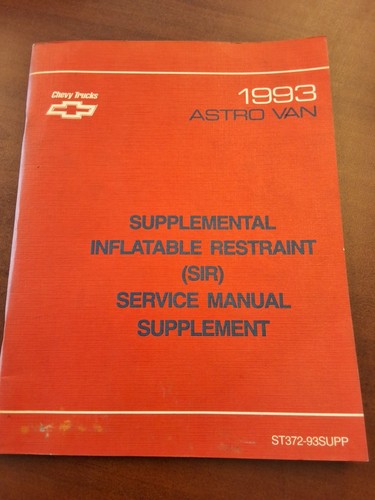 1993 chevrolet service manual - 1993,