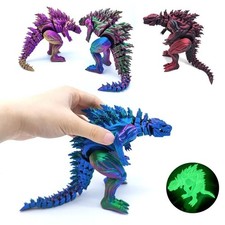 18-Cm 3-D Printed Muscle Godzilla Action Figure Q version Toys Monster Figure