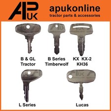 5 Key Master Set for Kubota Mini Excavator Backhoe Loader Tractor Micro Digger