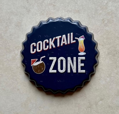 Cocktail zone embossed metal - cocktail,