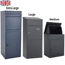 Extra Large Lockable Parcel Package Delivery Drop Box Letterbox Storage Postbox