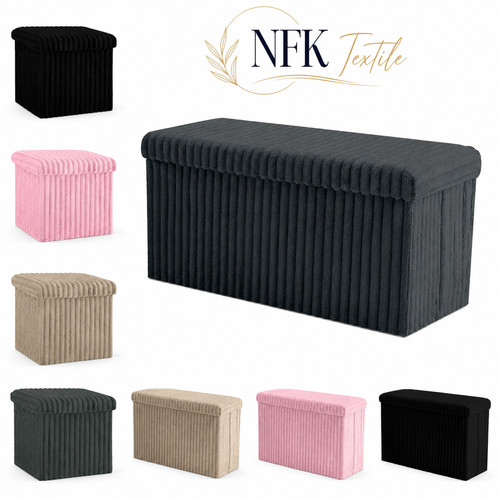 Foldable ottoman storage box - foldable,