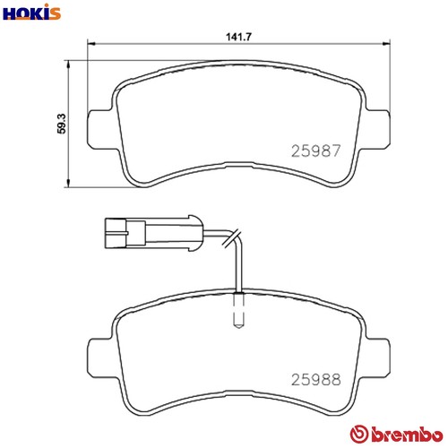 Brake pad set disc - brake,