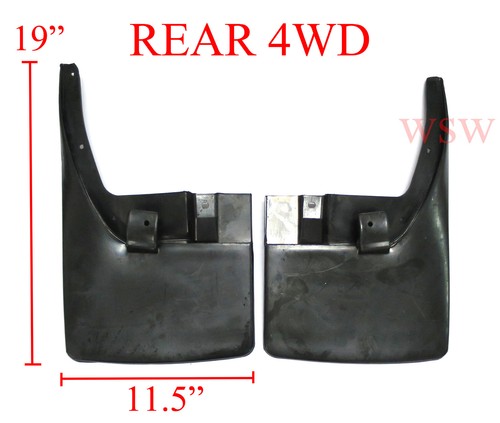 Rear mud flaps rubber - rear, splash