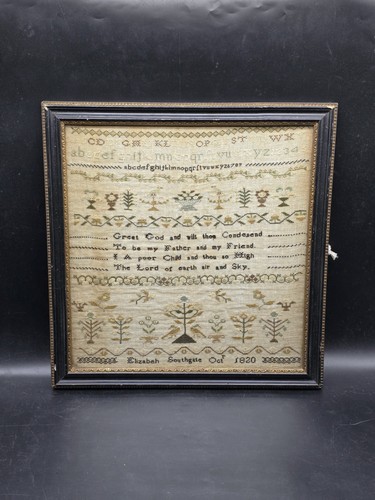 Antique georgian sampler - georgian,