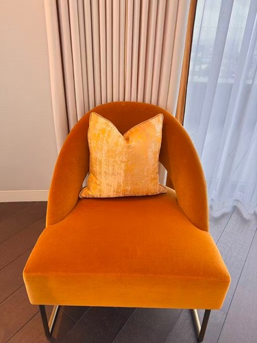 Mustard gold velvet accent - mustard,