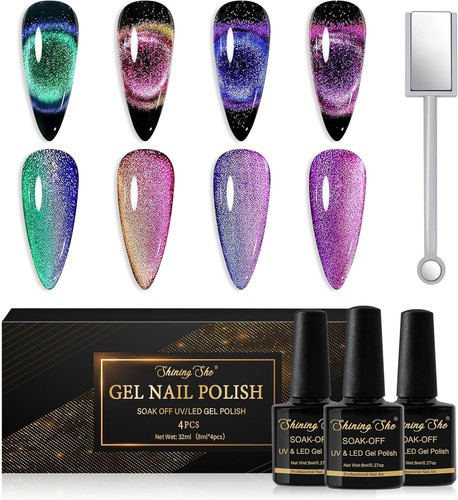 Cat eye gel nail polish - cat,