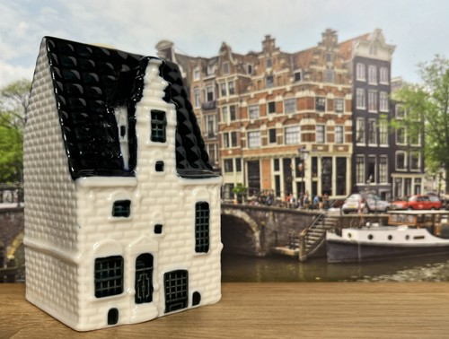 Klm delft blue miniature house - klm,