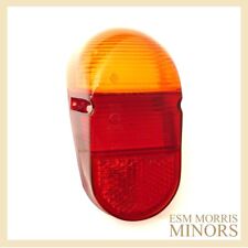 Morris Minor Genuine Lucas Red/Amber Rear Light Lens(1098cc Saloon Models 62-71)