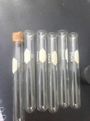 Kimax glass test tubes - glass, with