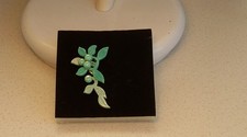 Lea Stein brooch, green