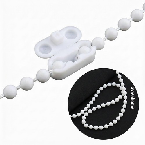 Roller blind chain - chain, white