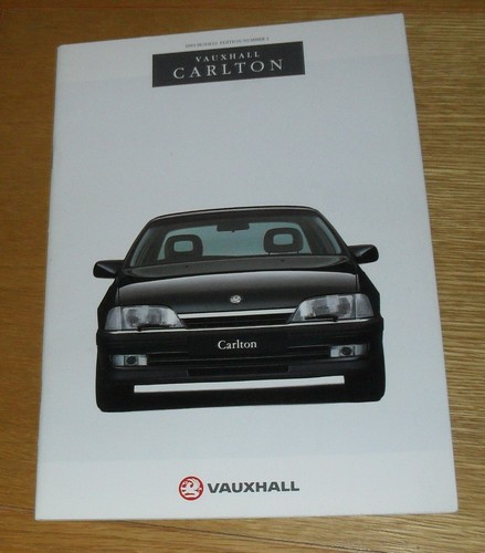 Vauxhall carlton brochure 1993 - vauxhall,