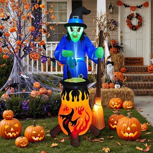 Inflatable witch decoration - decoration,