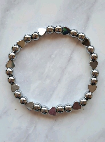 Silver non magnetic hematite - silver,