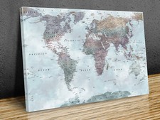 Classic World map countries