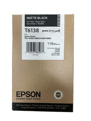 Epson matte black t6138 ink - black,