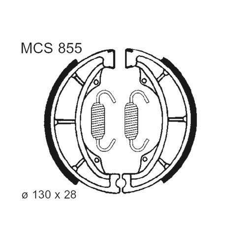 Trw brake shoes - brake, springs