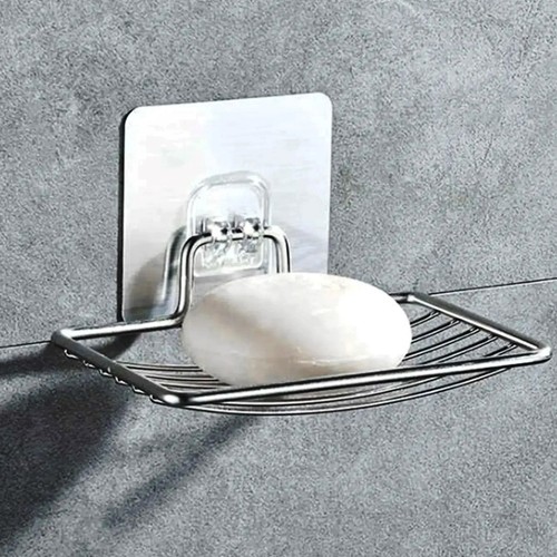 1pc stainless steel soap - soap, rack