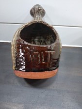 Vintage Glazed Pottery Salt