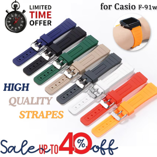 18mm silicone watch band - silicone, for