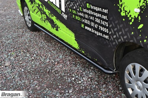 Side bars curved to - side,