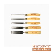 Robert Sorby 5166 - 5 Piece Bevel Edge Bench Chisel Set - Boxwood Handled