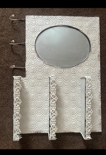 Vintage retro white metal - white,