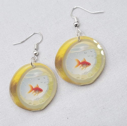 Goldfish bowl pierced - goldfish,