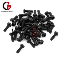 50PCS M3 x 10mm Nylon Black