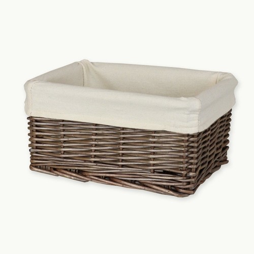 Small wicker storage basket - small,