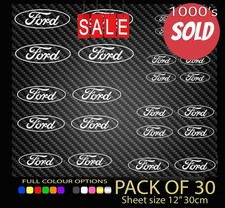 30x FORD OVAL Vinyl Decal
