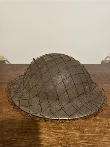 Ww2 british helmet with intact - ww2,