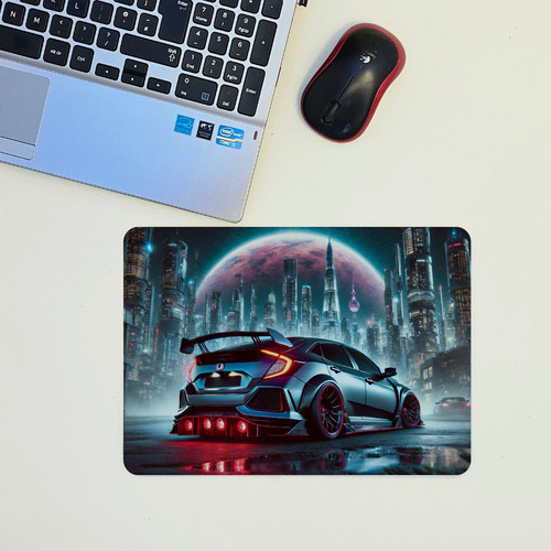 Honda civic type car - r, mouse