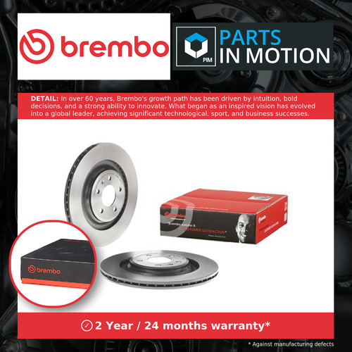Brake discs pair vented - brake,