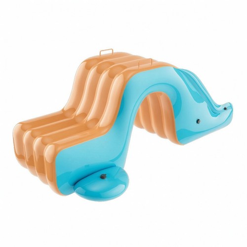 Inflatable pool with - inflatable, slide