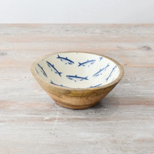 Enamel and wood fish - fish, print