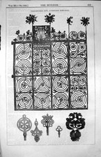 Old Wrought-Iron Gate Luneburgh Town Hall Ornate Tracery Hansrvge 185 Victorian