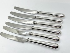 Set of Six Vintage 1930s Sterling Silver Handled Tea / Butter Spreaders