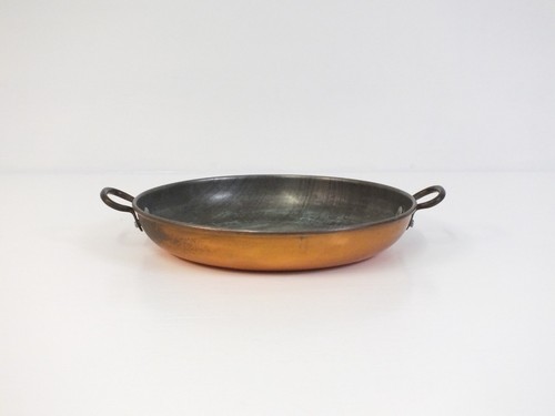 Antique copper gratin pan 9 - antique,