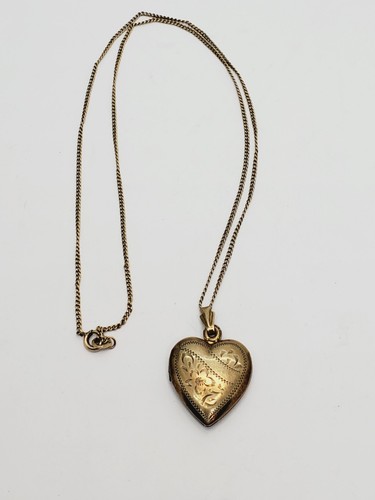 Antique gold filled puffy - filled,
