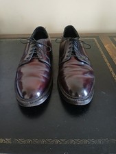 Hanover L.B Sheppard Signatures Shell Cordovan Plain Toe Derby Shoes 10.5 E/C