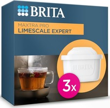 BRITA MAXTRA PRO Limescale Expert Water Filter Cartridge 3 Pack, Original Refill