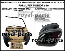 ROYAL ENFIELD "PREMIUM LONG HAUL PANNIER & RAIL LH & RH" FOR SUPER METEOR 650