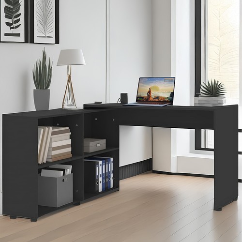 Shaped corner computer - computer, desk